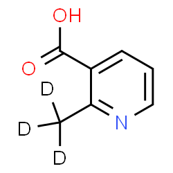 ChemSpider 2D Image | 2-(~2~H_3_)Methylnicotinic acid | C7H4D3NO2