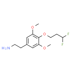 ChemSpider 2D Image | 2-[4-(3,3-Difluoropropoxy)-3,5-dimethoxyphenyl]ethanamine | C13H19F2NO3