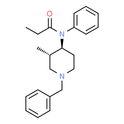 ChemSpider 2D Image | N-[(3S,4S)-1-Benzyl-3-methyl-4-piperidinyl]-N-phenylpropanamide | C22H28N2O