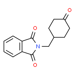 ChemSpider 2D Image | 2-((4-Oxocyclohexyl)methyl)isoindoline-1,3-dione | C15H15NO3