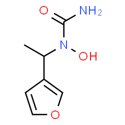 ChemSpider 2D Image | 1-[1-(3-Furyl)ethyl]-1-hydroxyurea | C7H10N2O3