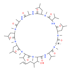 ChemSpider 2D Image | Val2-Cyclosporine | C63H113N11O12