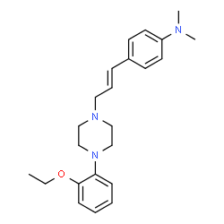 ChemSpider 2D Image | 4-{(1E)-3-[4-(2-Ethoxyphenyl)-1-piperazinyl]-1-propen-1-yl}-N,N-dimethylaniline | C23H31N3O