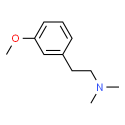 ChemSpider 2D Image | 2-(3-Methoxyphenyl)-N,N-dimethylethanamine | C11H17NO