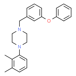 ChemSpider 2D Image | 1-(2,3-Dimethylphenyl)-4-(3-phenoxybenzyl)piperazine | C25H28N2O
