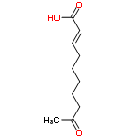  9-oxo-2-decenoic acid structure