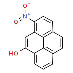 ChemSpider 2D Image | 6-Nitro-4-pyrenol | C16H9NO3