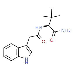 ChemSpider 2D Image | N~2~-(1H-Indol-3-ylacetyl)-3-methyl-L-valinamide | C16H21N3O2
