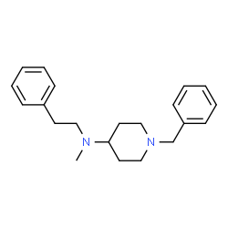 ChemSpider 2D Image | 1-Benzyl-N-methyl-N-(2-phenylethyl)-4-piperidinamine | C21H28N2