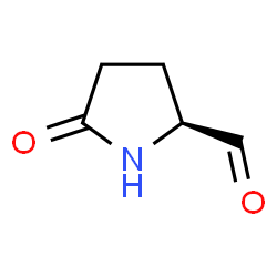 ChemSpider 2D Image | (2S)-5-Oxo-2-pyrrolidinecarbaldehyde | C5H7NO2