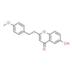 ChemSpider 2D Image | 6-Hydroxy-2-[2-(4-methoxyphenyl)ethyl]-4H-chromen-4-one | C18H16O4