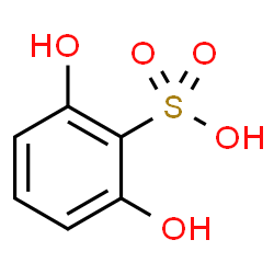 ChemSpider 2D Image | 2,6-Dihydroxybenzenesulfonic acid | C6H6O5S