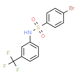 ChemSpider 2D Image | 4-Bromo-N-[3-(trifluoromethyl)phenyl]benzenesulfonamide | C13H9BrF3NO2S