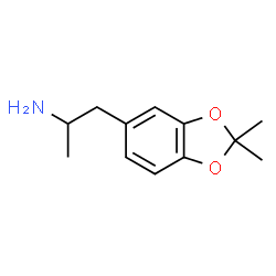 ChemSpider 2D Image | alpha,2,2-Trimethyl-1,3-benzodioxole-5-ethanamine | C12H17NO2