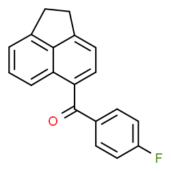 ChemSpider 2D Image | 1,2-Dihydro-5-acenaphthylenyl(4-fluorophenyl)methanone | C19H13FO