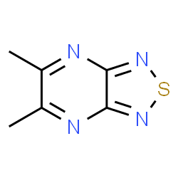 ChemSpider 2D Image | 5,6-Dimethyl[1,2,5]thiadiazolo[3,4-b]pyrazine | C6H6N4S