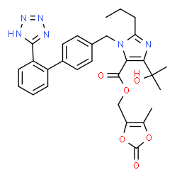 ChemSpider 2D Image | Olmesartan medoxomil | C29H30N6O6