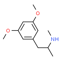 ChemSpider 2D Image | 1-(3,5-Dimethoxyphenyl)-N-methyl-2-propanamine | C12H19NO2