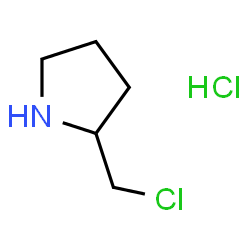 ChemSpider 2D Image | 2-(Chloromethyl)pyrrolidine hydrochloride | C5H11Cl2N