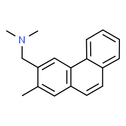 ChemSpider 2D Image | N,N-Dimethyl-1-(2-methyl-3-phenanthryl)methanamine | C18H19N