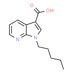ChemSpider 2D Image | 1-Pentyl-1H-pyrrolo[2,3-b]pyridine-3-carboxylic acid | C13H16N2O2