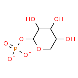 ChemSpider 2D Image | 1-O-Phosphonatopentopyranose | C5H9O8P