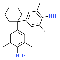 ChemSpider 2D Image | 4,4'-(1,1-Cyclohexanediyl)bis(2,6-dimethylaniline) | C22H30N2