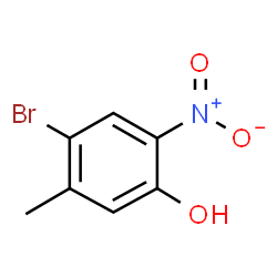 ChemSpider 2D Image | 4-Bromo-5-methyl-2-nitrophenol | C7H6BrNO3