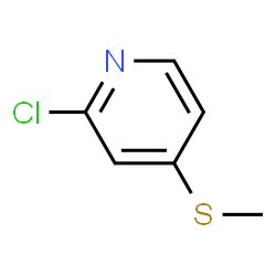 ChemSpider 2D Image | 2-CHLORO-4-(METHYLTHIO)-PYRIDINE | C6H6ClNS