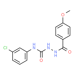 ChemSpider 2D Image | N-(3-Chlorophenyl)-2-(4-methoxybenzoyl)hydrazinecarboxamide | C15H14ClN3O3