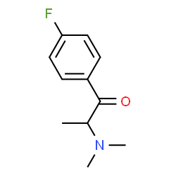 ChemSpider 2D Image | 2-(Dimethylamino)-1-(4-fluorophenyl)-1-propanone | C11H14FNO