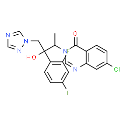ChemSpider 2D Image | Albaconazole | C20H16ClF2N5O2