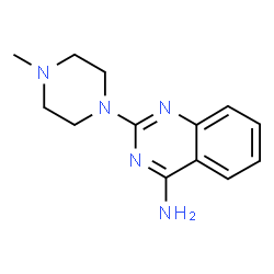 ChemSpider 2D Image | 2-(4-Methyl-1-piperazinyl)-4-quinazolinamine | C13H17N5