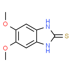 ChemSpider 2D Image | 5,6-dimethoxy-1H-1,3-benzodiazole-2-thiol | C9H10N2O2S
