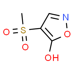 ChemSpider 2D Image | 4-(Methylsulfonyl)-1,2-oxazol-5-ol | C4H5NO4S