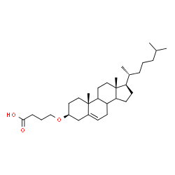 ChemSpider 2D Image | 4-[(3beta,8xi,9xi,14xi)-Cholest-5-en-3-yloxy]butanoic acid | C31H52O3