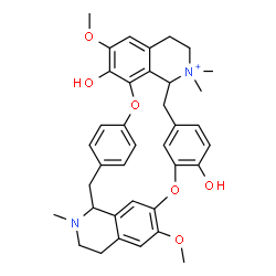 ChemSpider 2D Image | 7',12'-Dihydroxy-6,6'-dimethoxy-2,2',2'-trimethyltubocuraran-2'-ium | C37H41N2O6
