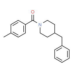 ChemSpider 2D Image | N-(4-METHYLBENZOYL)-4-BENZYLPIPERIDINE | C20H23NO