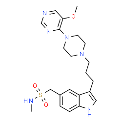 ChemSpider 2D Image | avitriptan | C22H30N6O3S