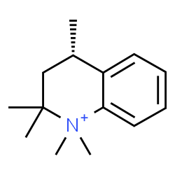 ChemSpider 2D Image | (4S)-1,1,2,2,4-Pentamethyl-1,2,3,4-tetrahydroquinolinium | C14H22N