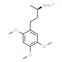 ChemSpider 2D Image | (2R)-4-(2,4,5-Trimethoxyphenyl)-2-butanaminium | C13H22NO3