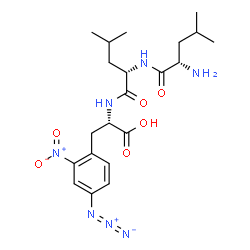 ChemSpider 2D Image | L-Leucyl-L-leucyl-4-azido-2-nitro-L-phenylalanine | C21H31N7O6