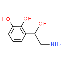 ChemSpider 2D Image | 3-(2-Amino-1-hydroxyethyl)-1,2-benzenediol | C8H11NO3
