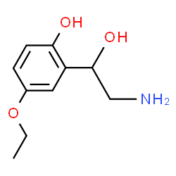 ChemSpider 2D Image | 2-(2-Amino-1-hydroxyethyl)-4-ethoxyphenol | C10H15NO3