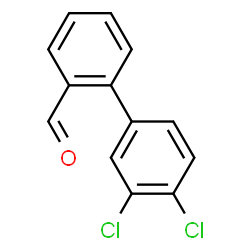 ChemSpider 2D Image | 3',4'-Dichloro-2-biphenylcarbaldehyde | C13H8Cl2O