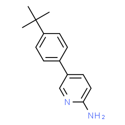 ChemSpider 2D Image | 5-(4-tert-Butylphenyl)pyridin-2-amine | C15H18N2