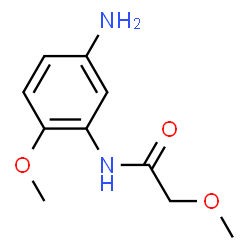ChemSpider 2D Image | N-(5-Amino-2-methoxyphenyl)-2-methoxyacetamide | C10H14N2O3