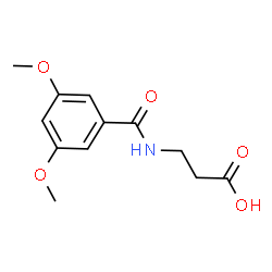 ChemSpider 2D Image | N-(3,5-Dimethoxybenzoyl)-beta-alanine | C12H15NO5