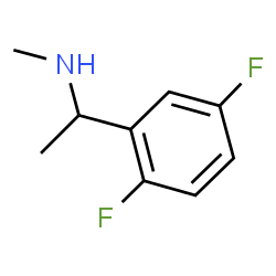 ChemSpider 2D Image | 1-(2,5-Difluorophenyl)-N-methylethanamine | C9H11F2N