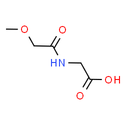 ChemSpider 2D Image | N-(Methoxyacetyl)glycine | C5H9NO4